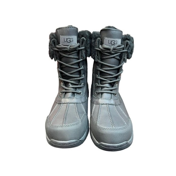 Men UGG Butte Size 8 Coldweather Waterproof Boots Black MSRP $240 *NEW* 5521-M - Picture 4 of 9